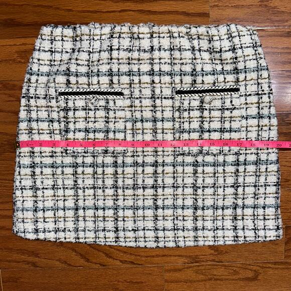 House of Harlow 1960 Tweed Posh Mini Skirt Size Medium - Picture 13 of 14